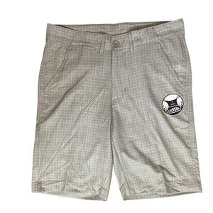 NWT V46 Flat Front Windowpane Print Golf Shorts